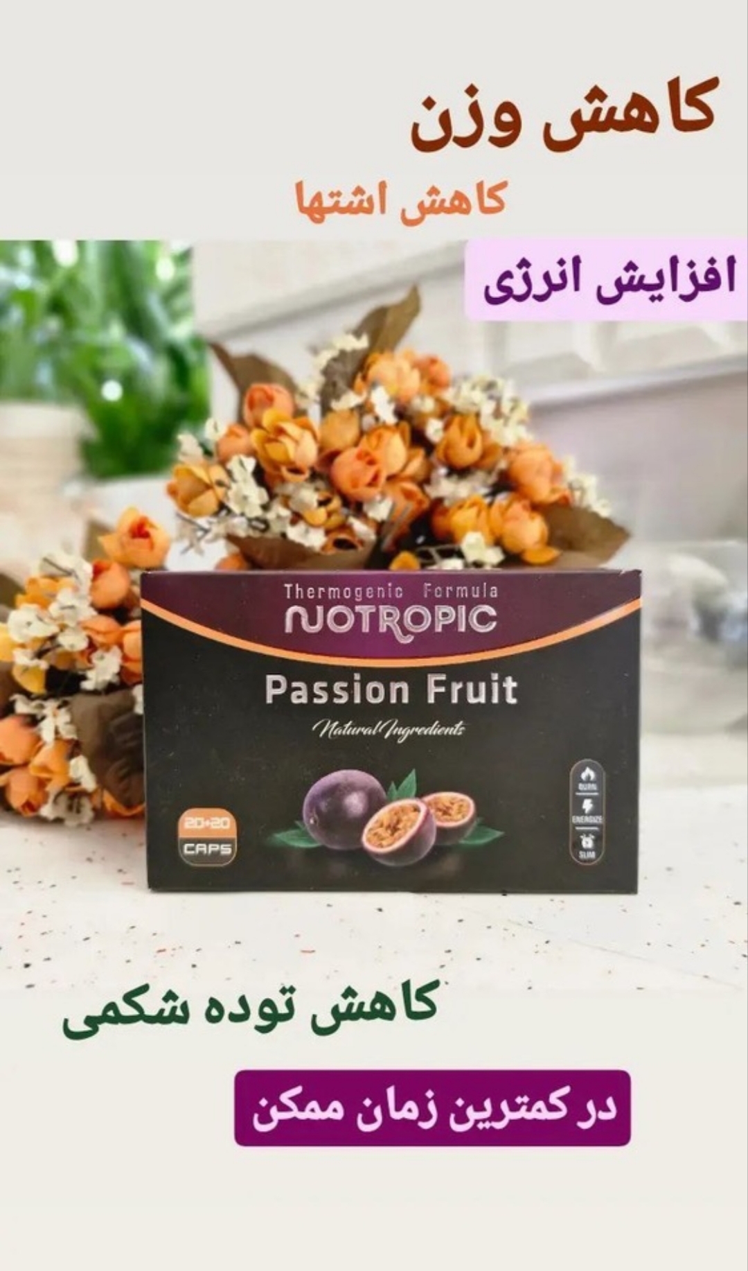 کاهنده اشتها و تنظیم وزن نوتروپیک پشن